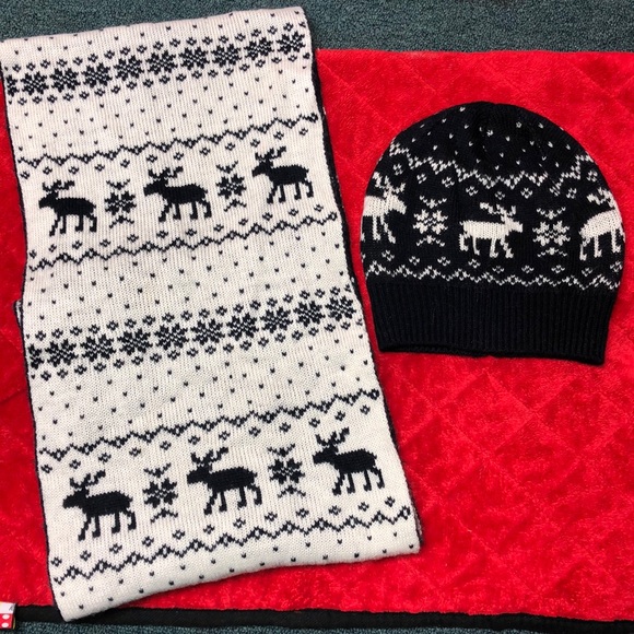 Abercrombie & Fitch Accessories - Reversible Matching Set Beanie and Scarf